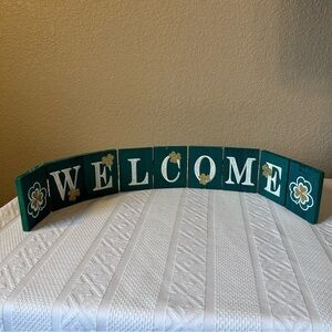 St. Patrick’s Day Home Decor Welcome Sign 27 inches‎